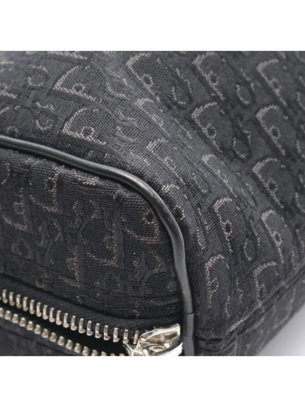 Dior Handbag Street Chic Trotter Black Canvas Leather - Picture 6 of 9